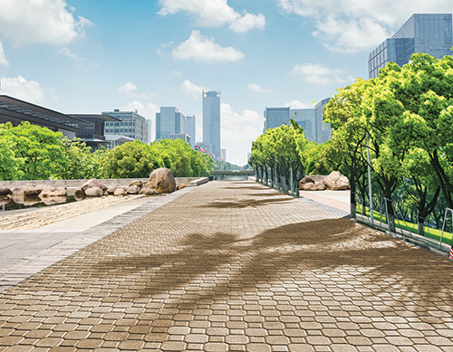 park in lujiazui financial center, Shanghai, China